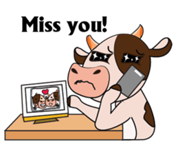 Tricksy Time of Lovely Dairy Cow sticker #14820315