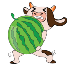 Tricksy Time of Lovely Dairy Cow sticker #14820317