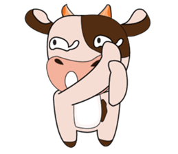 Tricksy Time of Lovely Dairy Cow sticker #14820321