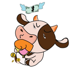 Tricksy Time of Lovely Dairy Cow sticker #14820324