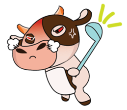 Tricksy Time of Lovely Dairy Cow sticker #14820325