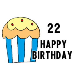 nanaco[20-40yBirthdaymessage] sticker #14820883