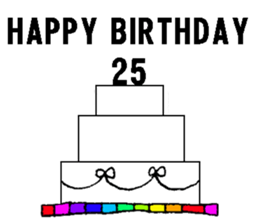 nanaco[20-40yBirthdaymessage] sticker #14820886