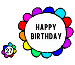 nanaco[20-40yBirthdaymessage] sticker #14820888