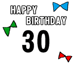 nanaco[20-40yBirthdaymessage] sticker #14820891