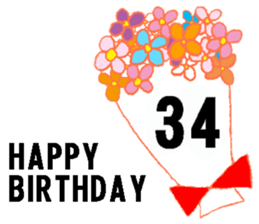 nanaco[20-40yBirthdaymessage] sticker #14820895