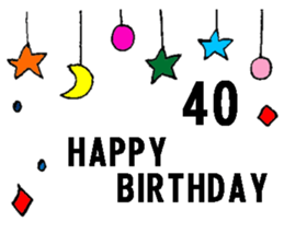 nanaco[20-40yBirthdaymessage] sticker #14820901