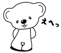 Kawaii white bears sticker #14821988