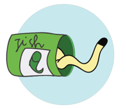 Cute Mottled Yellow Cat sticker #14822096