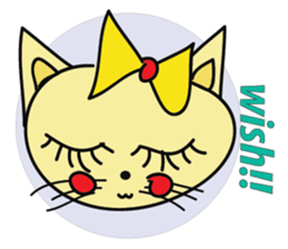 Cute Mottled Yellow Cat sticker #14822119