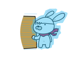 Magician rabbit RD1 sticker #14822260