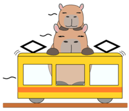 Capybara "Capyhachirou". sticker #14822506