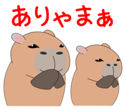 Capybara "Capyhachirou". sticker #14822530