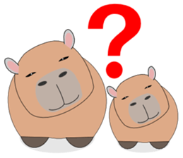 Capybara "Capyhachirou". sticker #14822531