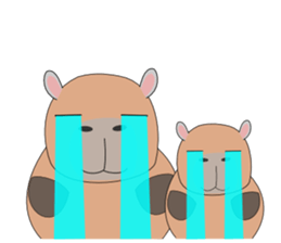 Capybara "Capyhachirou". sticker #14822532