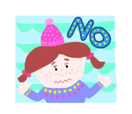 freckles girls sticker #14822692