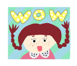 freckles girls sticker #14822696