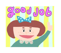 freckles girls sticker #14822697