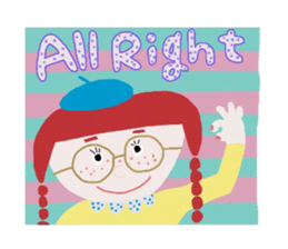 freckles girls sticker #14822699