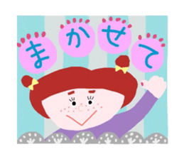 freckles girls sticker #14822720