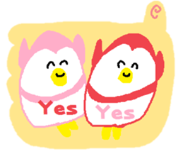 so cute penguins! sticker #14824023