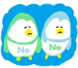 so cute penguins! sticker #14824024