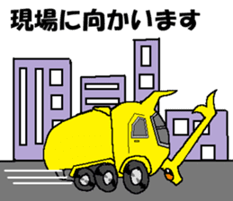 Civil engineering girl and beetledozer sticker #14826252