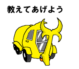 Civil engineering girl and beetledozer sticker #14826256