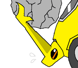 Civil engineering girl and beetledozer sticker #14826262