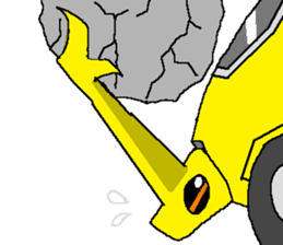 Civil engineering girl and beetledozer sticker #14826262