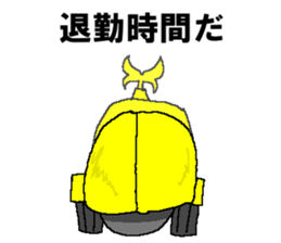 Civil engineering girl and beetledozer sticker #14826274