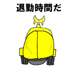 Civil engineering girl and beetledozer sticker #14826274