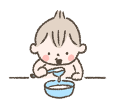 animation sticker of cute babies. sticker #14826279