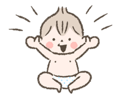 animation sticker of cute babies. sticker #14826283