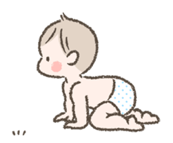 animation sticker of cute babies. sticker #14826284