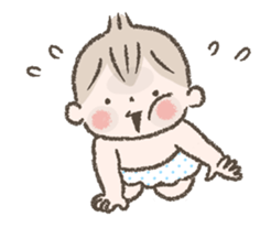 animation sticker of cute babies. sticker #14826289