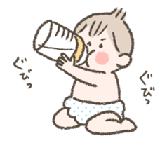 animation sticker of cute babies. sticker #14826296