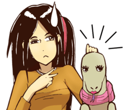 Lady GO!! sticker #14826399