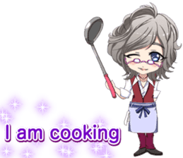 Lovely cooks handsome English sticker #14826903