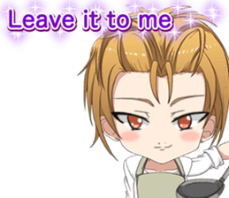 Lovely cooks handsome English sticker #14826917