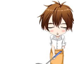 Lovely cooks handsome English sticker #14826918