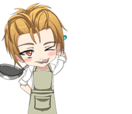 Lovely cooks handsome English sticker #14826933