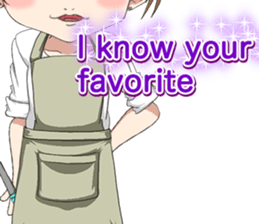 Lovely cooks handsome English sticker #14826937