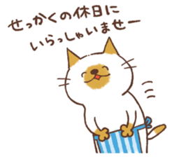 CAT and HOLIDAY, and PAID HOLIDAY sticker #14827038