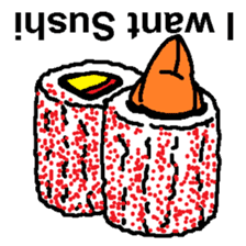 (English)I want Sushi sticker #14827376