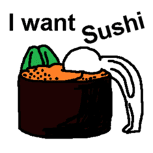 (English)I want Sushi sticker #14827381