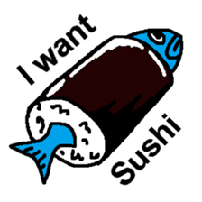(English)I want Sushi sticker #14827389