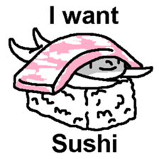 (English)I want Sushi sticker #14827390