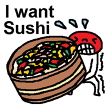 (English)I want Sushi sticker #14827393