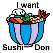 (English)I want Sushi sticker #14827394